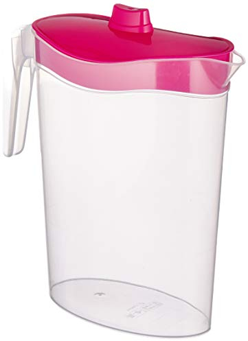 Metaltex 736125 Cruche en plastique pour porte de réfrigérateur 2 l - Modèle aléatoire