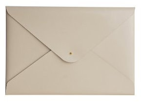 Paperthinks Schnellhefter aus recyceltem Leder, 22,5 x 32,7 cm, Elfenbeinfarben