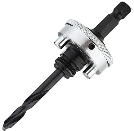 Lenox 1768813 Quick-Change Arbre pour Scie Trépan, Argent/Noir, 32-210 mm/9,5 mm