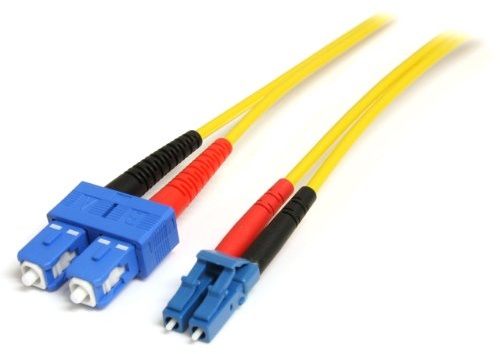 StarTech 10m OS1 Fiber Cable, LC to SC, 9/125 Duplex, LSZH