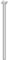 Element System 4 Stück Stahlrohrfüße rund, Tischbeine, Möbelfüße inklusive Anschraubplatte, Länge 75 cm, Durchmesser 30 mm, 4 Farben, 11 Abmessungen, weiß, 11100-00082