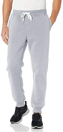 Southpole 1570 Basic Active Fleece Jogger Sweatpants Pile da Uomo, Grigio Erica, 4XL