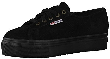 Superga Damen 2790-SUEW Sneaker, Schwarz (Full Black A09), 39 EU