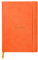 Rhodia 117464C Notizheft Rhodiarama mit weichem Umschlag, dot grid, 80 Blatt, 90 g elfenbeinfarbenes Papier, A5 148 x 210 mm, Lesezeichen, Innentasche,1 Stück,tangerine