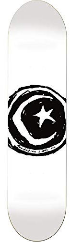 Unbekannt Foundation Star & Moon weiß Skateboard Deck – 21 cm