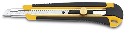 3 CLAVELES Cutter METÁLICO Nylon Profesional Con RUEDA HOJA 9 MM - 3 HOJAS 3C