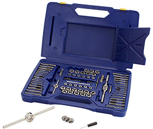 IRWIN Tap and Die Set, Machine Screw/SAE/Metric, 76-Piece (26376)