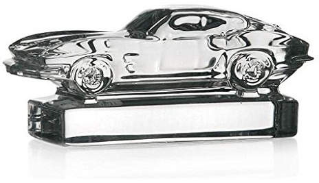 Modellauto Glas Statue für Vitrine Corvette Sting Ray Transparent Kristall