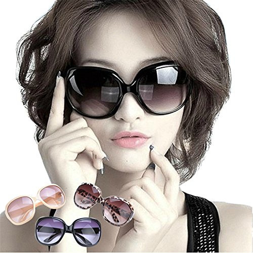 Jasper Finn LARGE OVERSIZED LADIES WOMEN SUNGLASSES DESIGNER BIG FRAME RETRO VINTAGE FASHION (Black)
