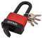 Am-Tech – Candado de grillete Largo Resistente a la Intemperie t0765 50 mm 1 Rojo