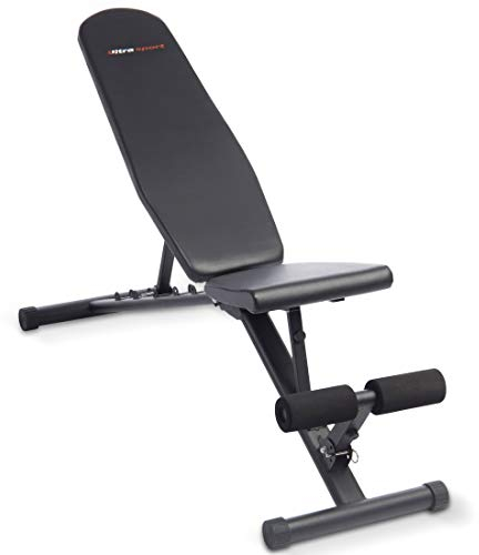 Ultrasport 331100000163 Hantelbank, Schwarz, 115 x 43 x 145 cm