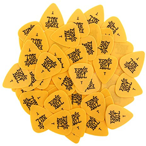 Ernie Ball Guitar Picks, Thin, Yellow, 144-pack (P09107)