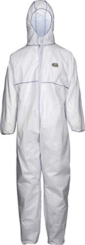 Cover Base Premium Chemieschutzoverall (SMS) SMS-1, weiß/blau, Gr. 2XL