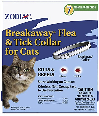 Zodiac Breakaway Flea and Tick Collar for Cats, 13