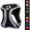 Croci C5081644 - Pettorina Riflettente Per Cani, Multicolore (Nero), M, 1 Pezzo