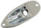 Stratocaster Compatible Jack Plate - Chrome