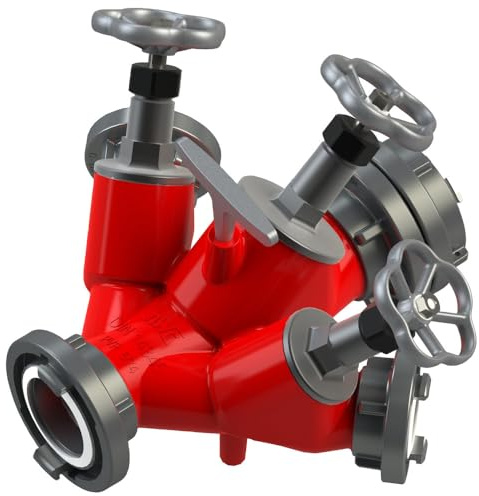 Feuerwehr Verteiler mit Ventilabsperrung, 360 x 400 x 260 mm