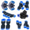 Utah Pneumatic 4 mm oder 532 Od Pneumatischer Push To Connect Rohrverschraubungen Kit Quick Connect Luftschlauch Push Lock Fittings Push Tee Straight Union Air Splitter Push Elbow Air Ball Valve