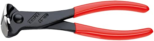 Knipex Pince coupante de devant noire atramentisée, gainées en plastique 180 mm 68 01 180