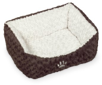 Nobby Komfortbett NEIKU braun / weiß L x B x H: 60 x 48 x 19 cm
