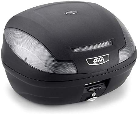 E470 Simply III Tech Monolock Topcase mit Platte und Cover schwarz matt oder Max Zuladung 3 kg, Schwarzmatt