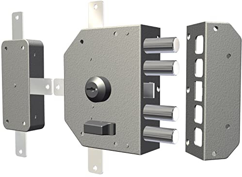 Serratura Quintuplice Da Applicare Con Scrocco A Pompa 3350 - mm.60 DX (3350C-02)