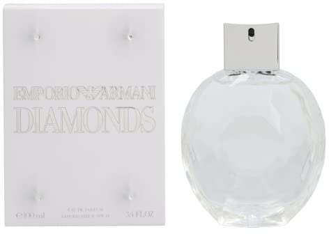 Emporio Armani Diamonds She Eau de Parfum, Armani Beauty für Frauen, Blumiger Damenduft, Litschi, Himbeere, Bulgarische Rose und Vanille, 100ml