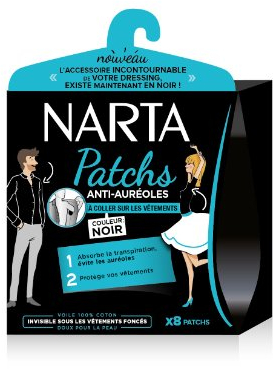 NARTA Déodorant Deopatch Anti Auréoles Noir x 8