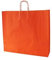 Papiertragetaschen mit Kordel extra groß 54 + 14 x 50 cm (50 Stück, ORANGE)