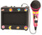 Lexibook Enceinte Karaoké Portable avec Micro Design Girly Rose, 1 Prise Jack MP3/MP4, amplificateur, Planche de Stickers, Filles, Rose/Jaune, K900SL