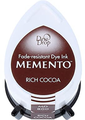 Tsukineko MD000800 357424 Memento Stempelkissen Dew Drop Pad, Rich Cocoa, Reicher Kakao, One Size