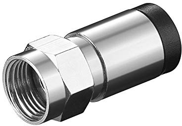 Goobay 12269 Compression F plug connector 7.0 mm - copper-nickel