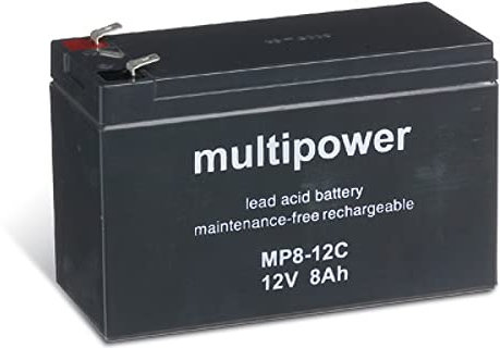 akku-net Ersatzakku für Solaranlagen Hebebühnen Notbeleuchtung 12V 8Ah (zyklenfest), 12V, Lead-Acid