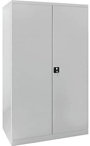 ADB Werkstattschrank Stahlschrank Werkzeugschrank Metall Universalschrank XXL lichtgrau 1920x1100x580 mm