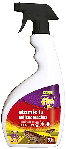 Flower - Insecticida Anticucarachas 750ml | Control de Insectos Rastreros | Hogar y Jardín | Innovación Tradicional | Actúa por Contacto/Ingestión, 13x5x27.5 cm, Pistola