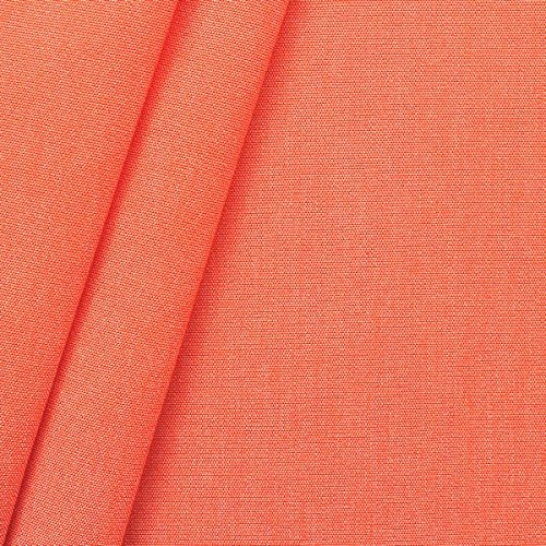 STOFFKONTOR Outdoor Stoff Markisenstoff - Orange Melange - Outdoorstoff Meterware wasserabweisend - Sonnenschutz Stoff blickdicht und farbecht