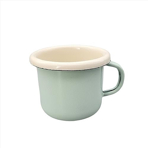 Emaille Espressotasse, Moccatasse, Schnapsbecher, Pastell Mint 5 cm