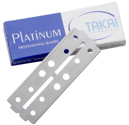 Takai Ersatzpackung mit 20 Platinum-Klingen für Rasiermesser