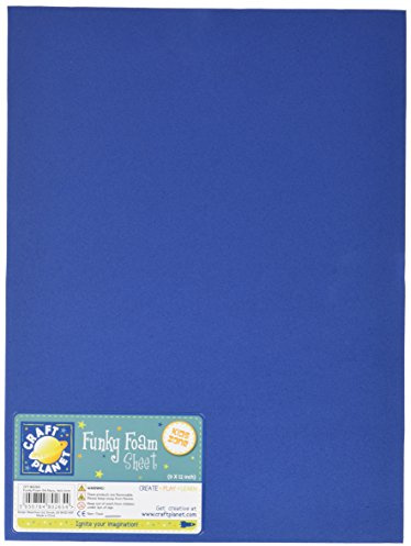 Craft Planet 9inch x 12inch Funky Foam - Navy Blue (Single Sheet)