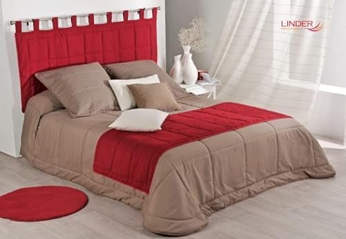 Linder 0509/29/807/160 Monaco Kopfteil, wattiert, Polyester/Baumwolle, 85 x 160 cm, Weiß