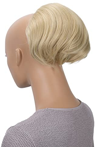 CAISHA Haardutt Audrey Haarknoten Zopf Haarteil Hepburn-Dutt Haargummi Hochsteckfrisuren DM15cm Blond Mix HD6a