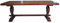 Kunibert Rittertafeltisch Tafeltisch Länge 220cm Breite90cm Massivholz Wangentisch Langer Esszimmertisch