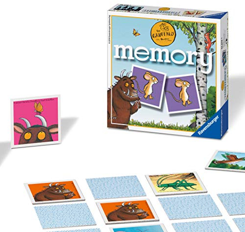 Ravensburger The Gruffalo Mini Memory Game - Matching Picture Snap Pairs Game For Kids Age 3 Years Up