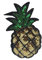 Ximkee 10 Stück Ananas-Pailletten bestickt zum Aufnähen oder Aufbügeln