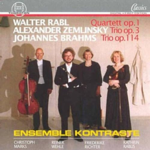 Quartet for Violin Cello Clarinet & Piano Op 1