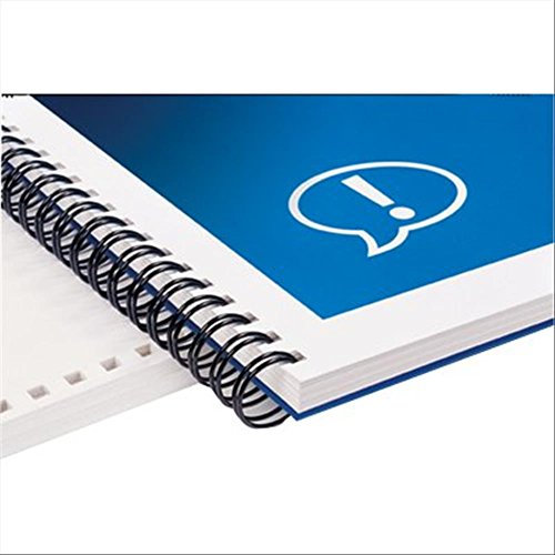 GBC Lot de 100 Baguettes reliure métallique 21 anneaux Wire'o A4 8 mm Argent