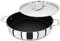 Stellar Profile Stainless Steel Non-Stick Sauteuse Pan with Lid 28cm, Twin Handles, Induction Ready, Dishwasher Safe