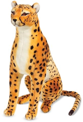 Melissa & Doug Riesiger Gepard – lebensechtes Stofftier (über 1,2 m lang)