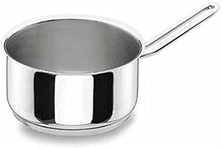 LACOR 72216 Stielkasserolle 16 cm Profesional | Aus lebensmittelechtem Edelstahl gefertigt; hohe Korrosionsbeständigkeit und Haltbarkeit im täglichen Gebrauch