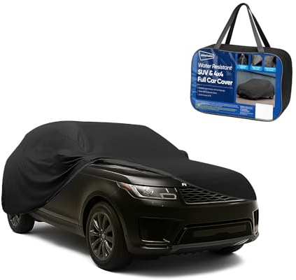 Streetwize 4X4/SUV Car Cover – Waterproof, Breathable Protection from Dust, Dirt, Bird Droppings, UV Rays & Snow – Elasticised Fit with Buckle Strap – 523x190x150 cm